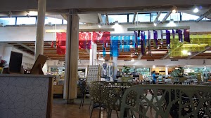 Café Seating Area Inside a Specialty Food Market