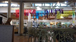 Café Seating Area Inside a Specialty Food Market