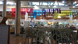Café Seating Area Inside a Specialty Food Market