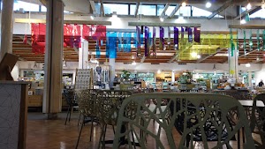 Café Seating Area Inside a Specialty Food Market