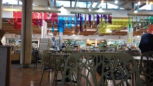 Café Seating Area Inside a Specialty Food Market