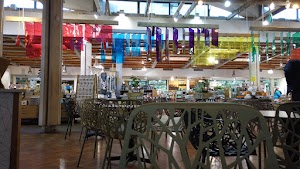 Café Seating Area Inside a Specialty Food Market