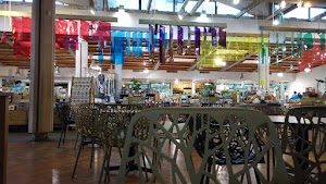 Café Seating Area Inside a Specialty Food Market