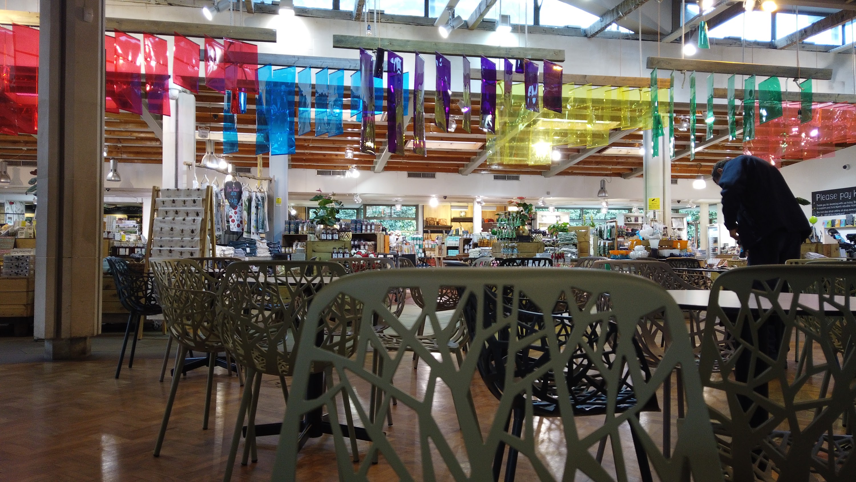 Café Seating Area Inside a Specialty Food Market