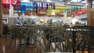 Café Seating Area Inside a Specialty Food Market