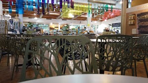 Café Seating Area Inside a Specialty Food Market