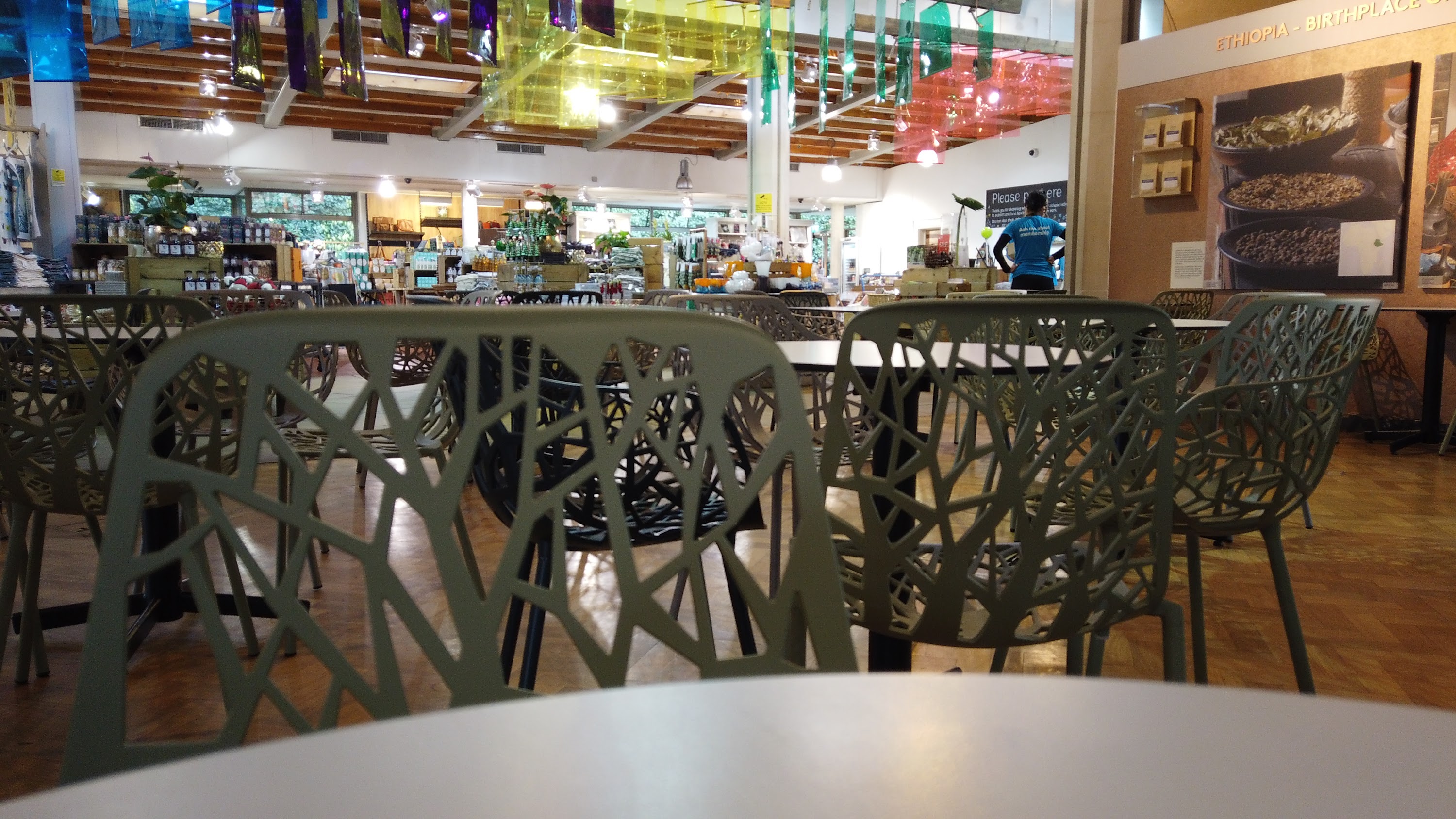 Café Seating Area Inside a Specialty Food Market