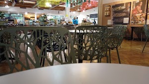 Café Seating Area Inside a Specialty Food Market