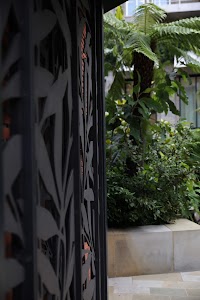 Ornamental Metal Screen with Garden View