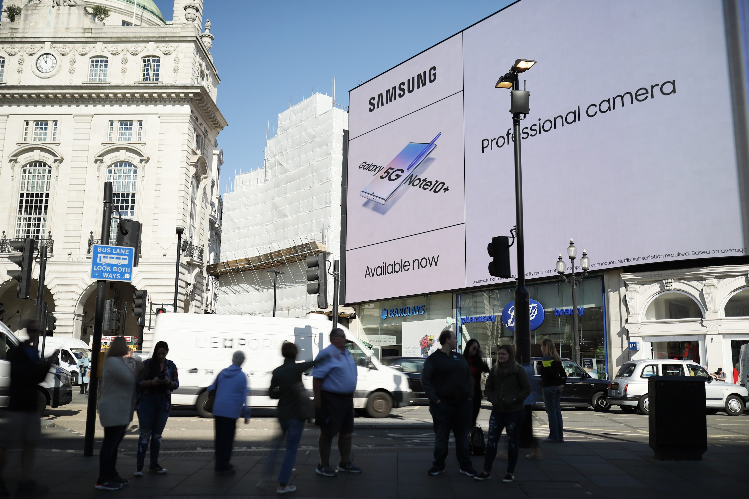 Ornate Baroque-Style Building at Piccadilly Circus, London