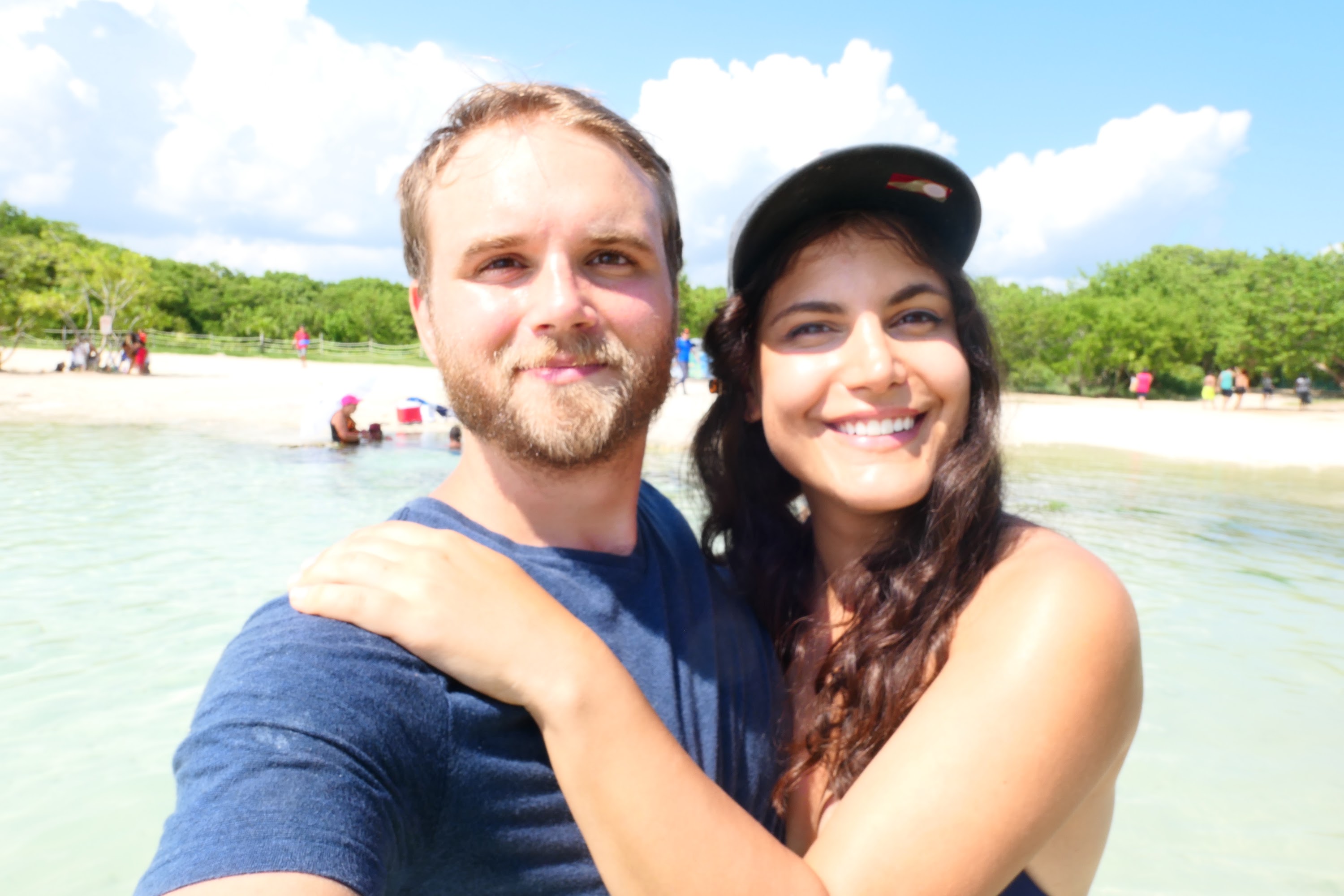 Couple Smiling at the Beach