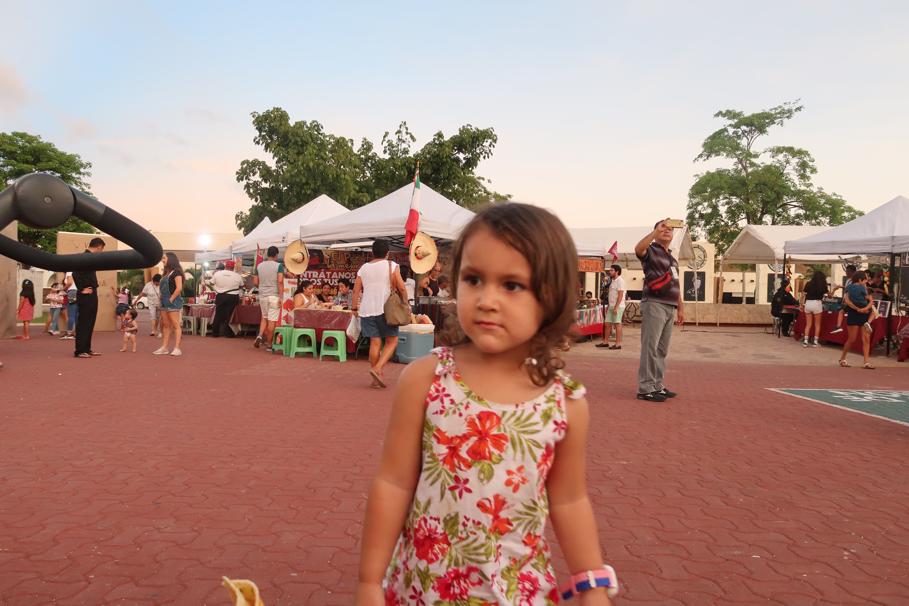 Young Girl at Outdoor Cultural Festival