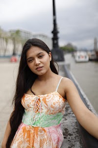 Young Woman Portrait at Tower Bridge, London