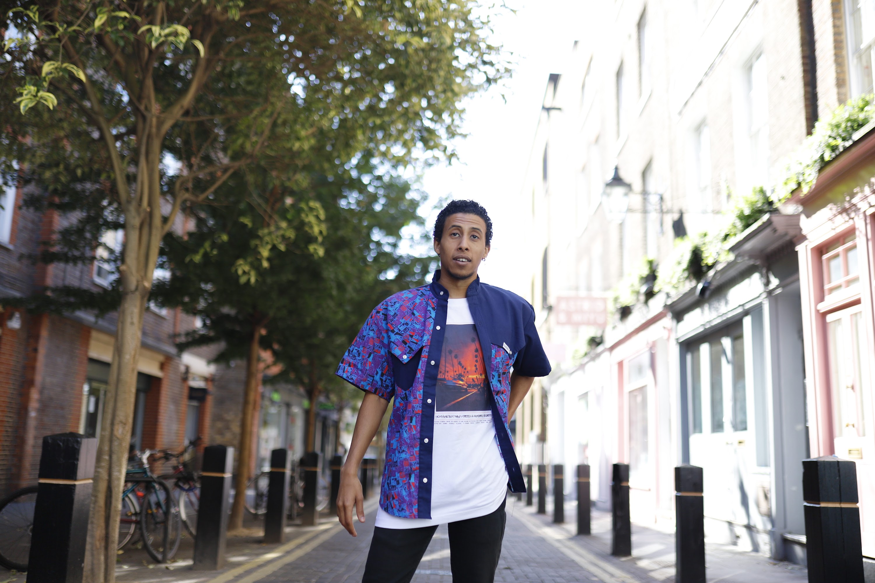 Street Fashion Portrait on London Pedestrian Alley