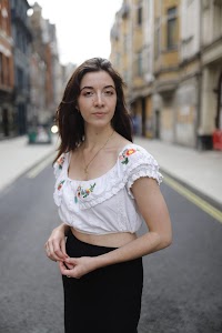 Street Portrait on Cobblestone Lane