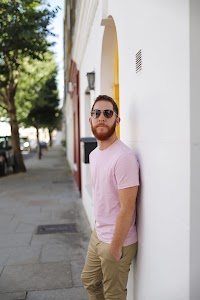 Man Posing on Colorful Street, Notting Hill, London
