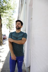 Man in Nike Running Gear on London Residential Street