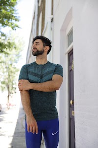 Man in Nike Running Gear on London Residential Street