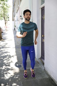Man in Nike Running Gear on London Residential Street