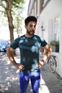 Man in Nike Running Gear on London Residential Street