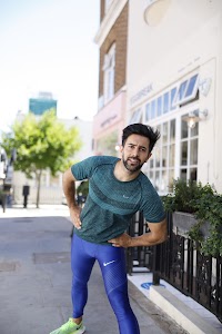 Man in Nike Running Gear on London Residential Street