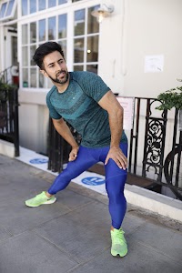 Man in Nike Running Gear on London Residential Street