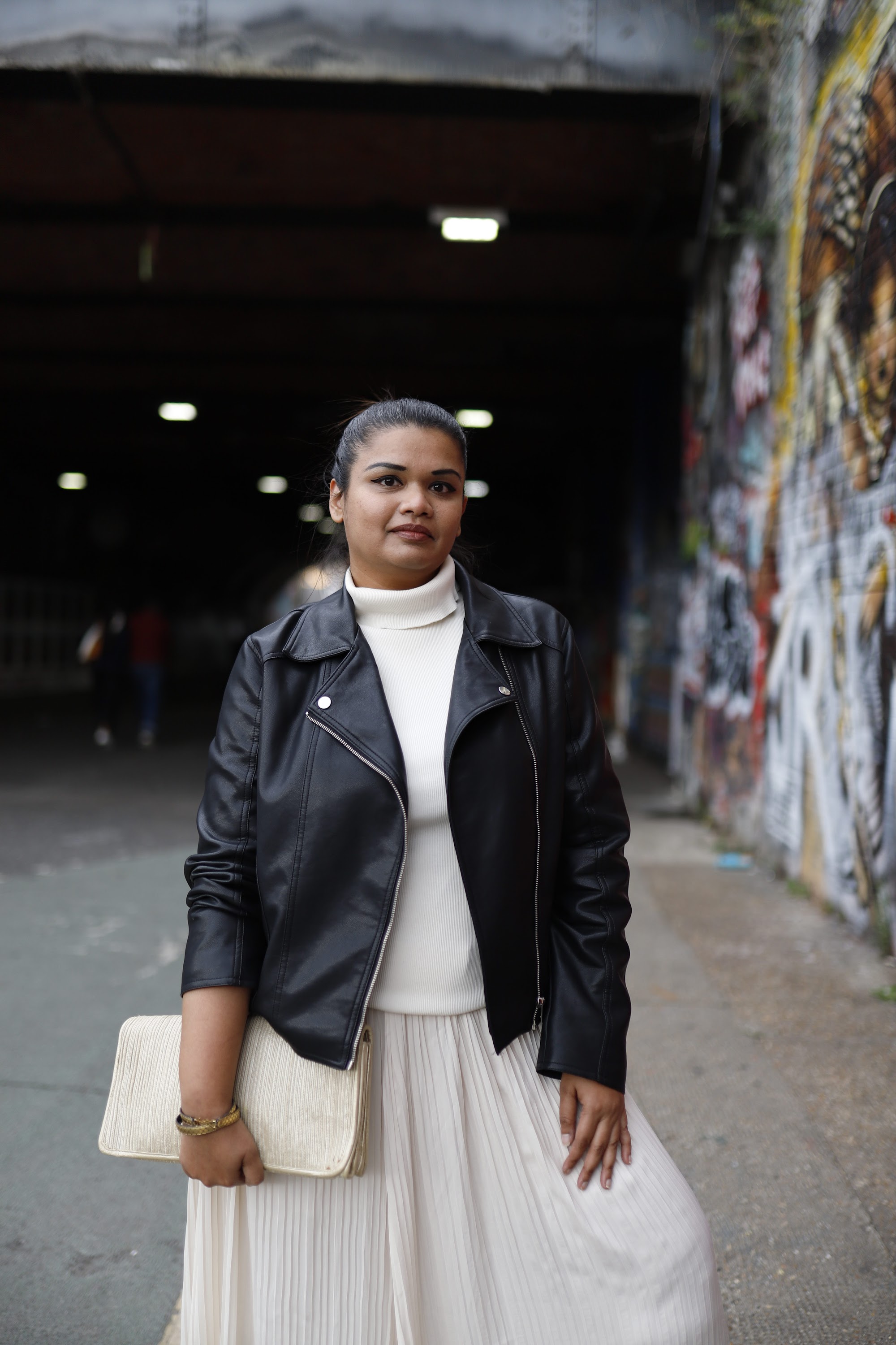 Fashion Portrait in Graffiti Alley