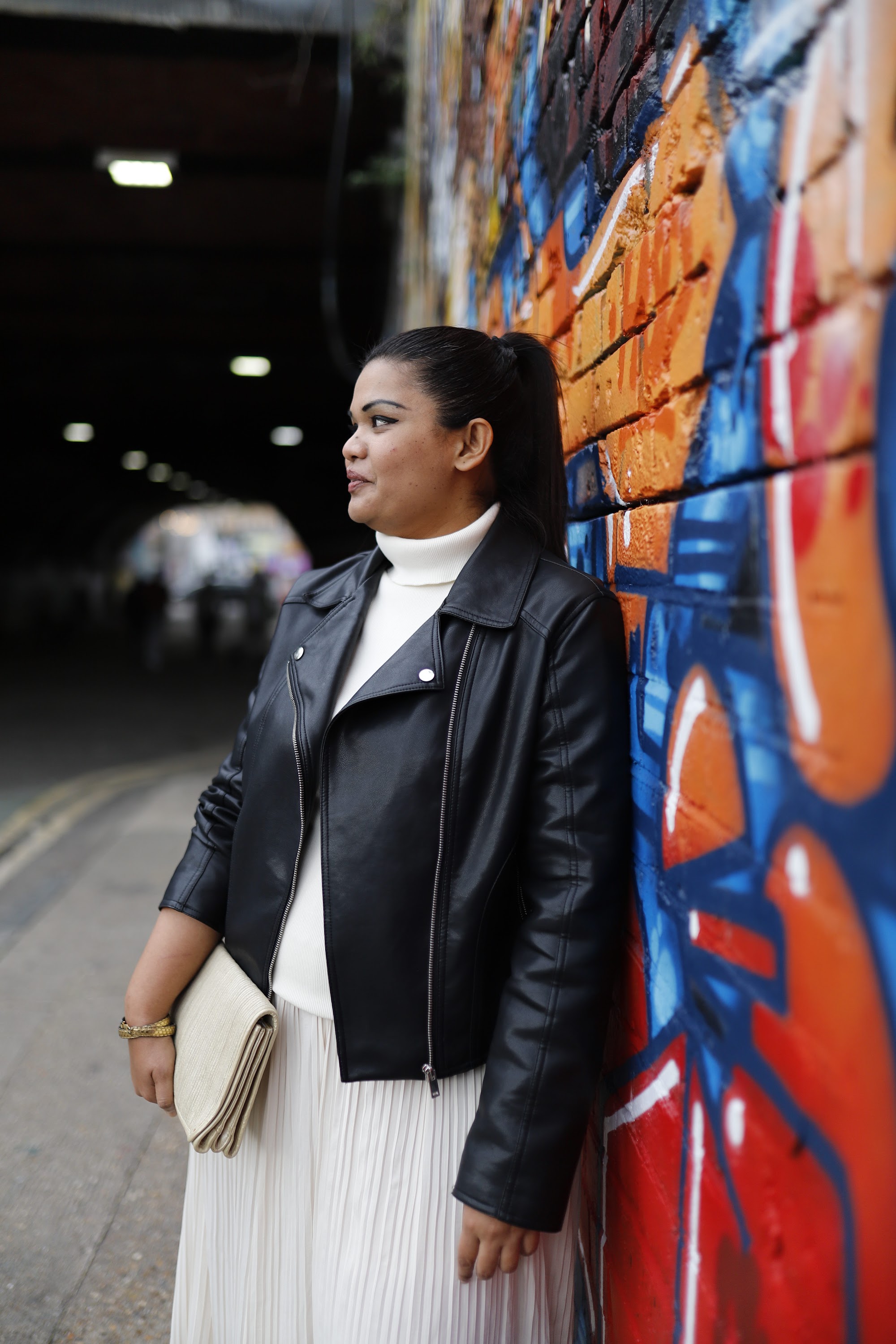 Fashion Portrait in Graffiti Alley