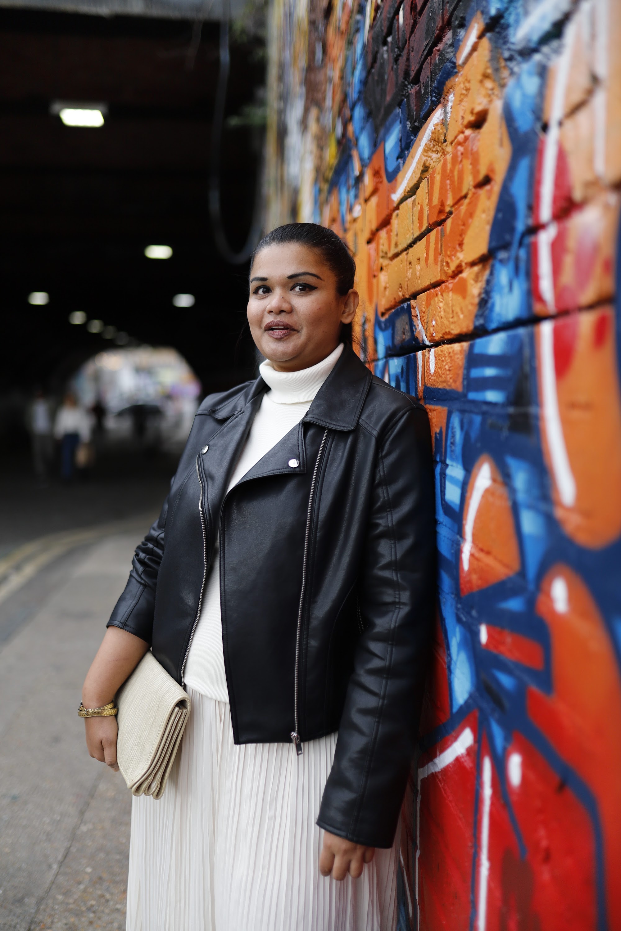 Fashion Portrait in Graffiti Alley