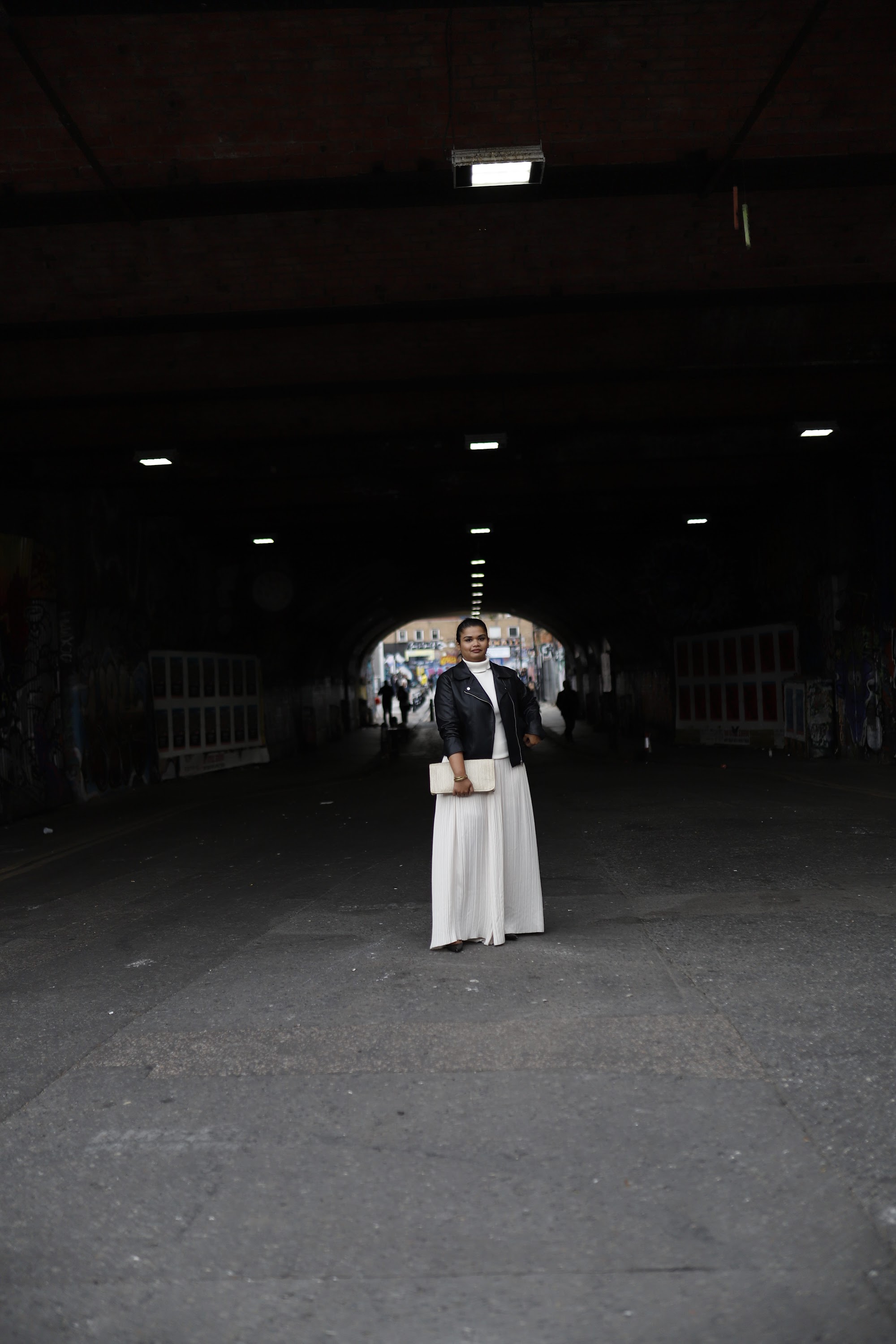 Fashion Portrait in Graffiti Alley