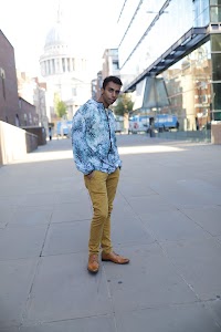 Young Man Portrait Outside St. Paul's Cathedral, London