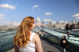 Young Woman Portrait Near St. Paul's Cathedral, London