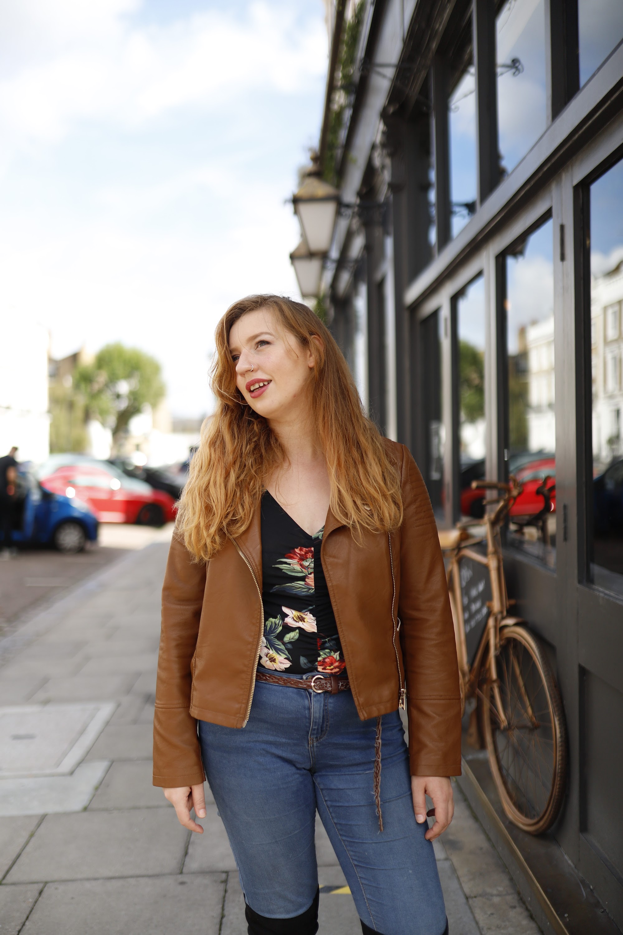 Street Style Portrait Outside Urban Florist