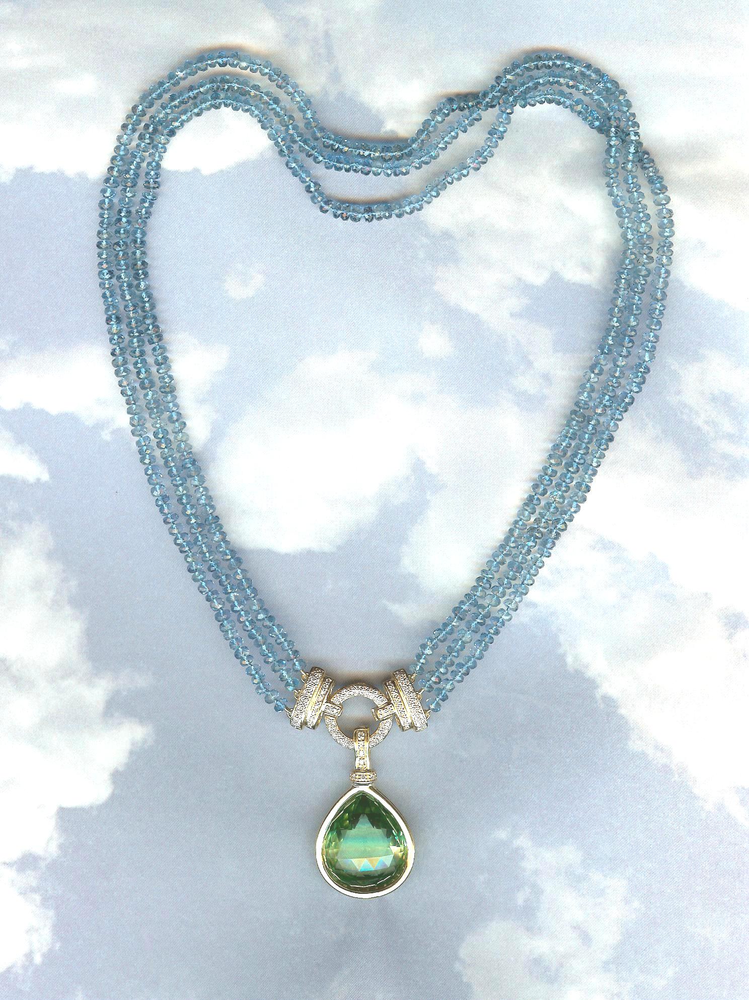 Tahitian Pearl and Pavé Diamond Drop Earrings on White Background