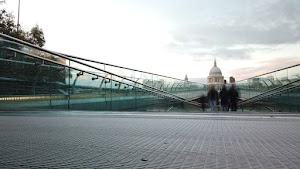 Millennium Bridge Long Exposure Looking Toward St. Paul's Cathedral, London