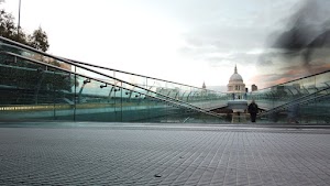 Millennium Bridge Long Exposure Looking Toward St. Paul's Cathedral, London