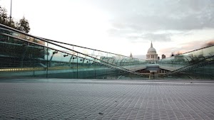 Millennium Bridge Long Exposure Looking Toward St. Paul's Cathedral, London