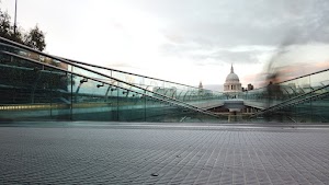 Millennium Bridge Long Exposure Looking Toward St. Paul's Cathedral, London