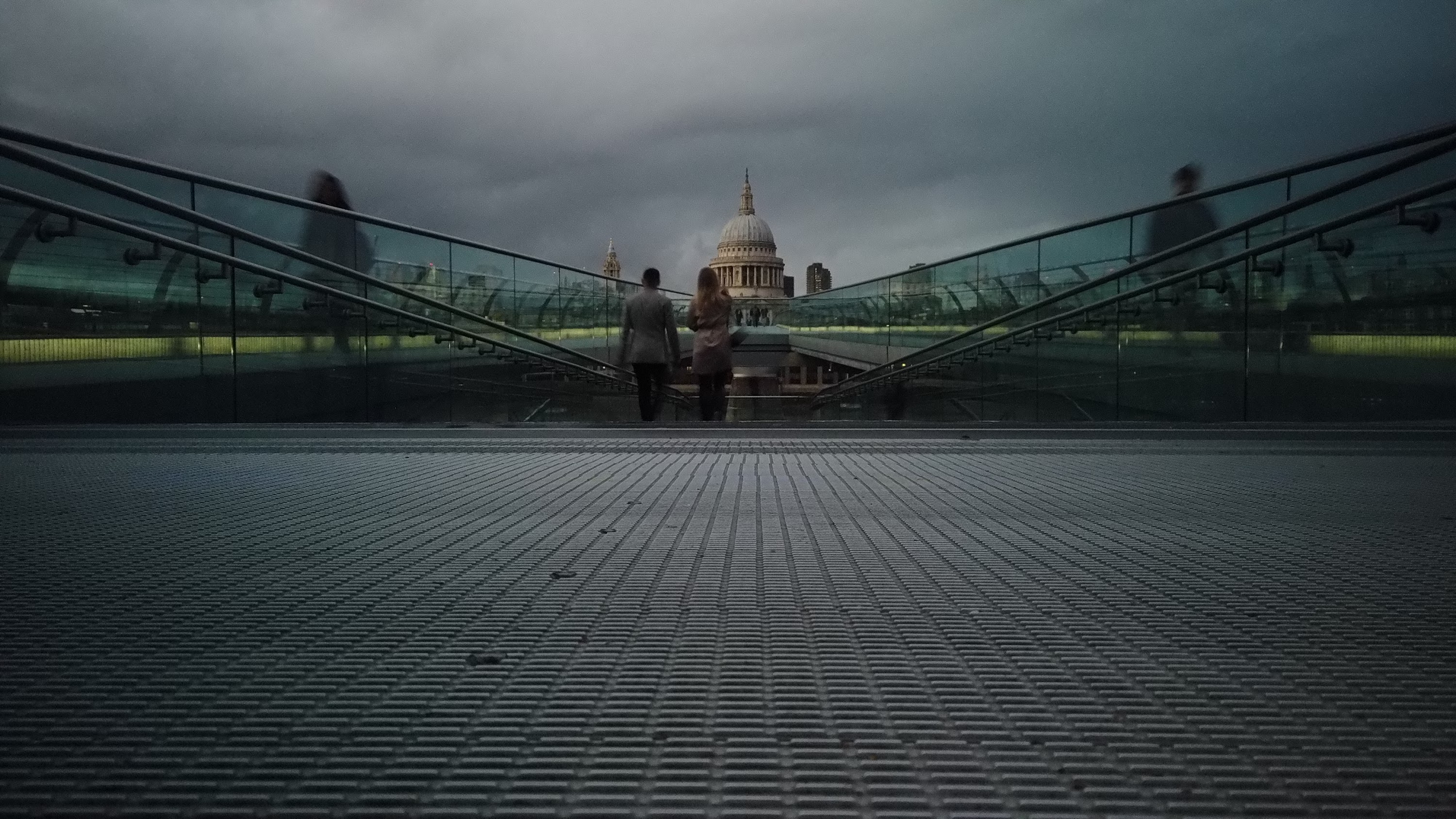Millennium Bridge Looking Toward St. Paul's Cathedral, London