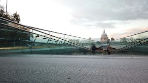 Millennium Bridge Long Exposure Looking Toward St. Paul's Cathedral, London