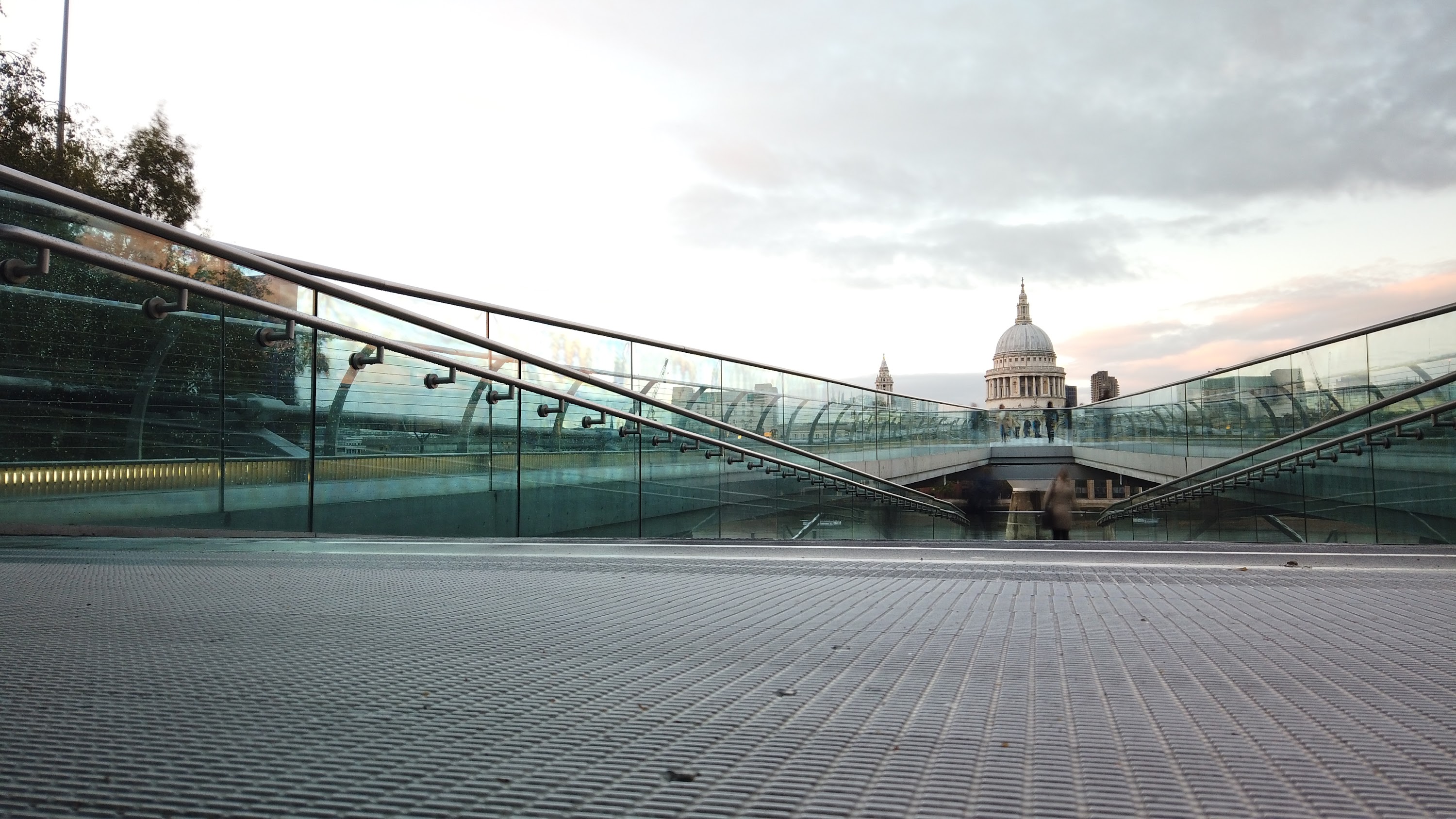 Millennium Bridge Long Exposure Looking Toward St. Paul's Cathedral, London