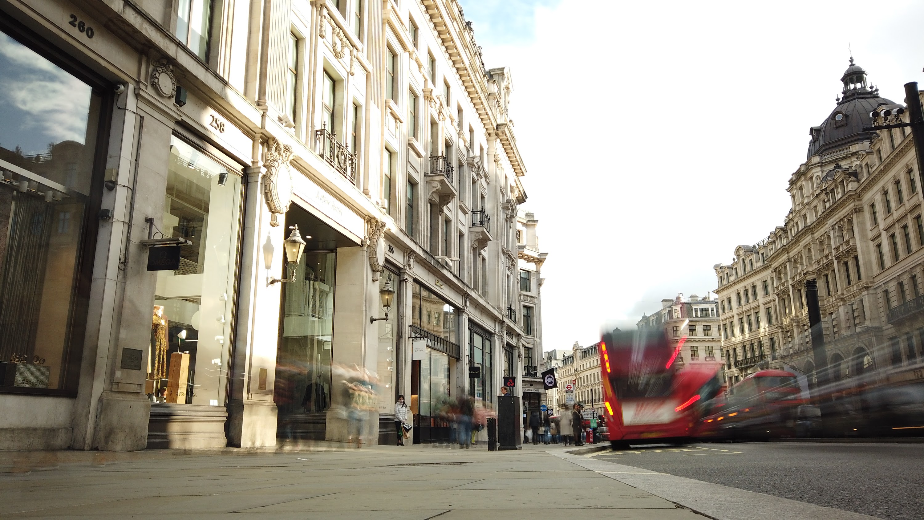 Long Exposure on a Grand London Street at Dusk
