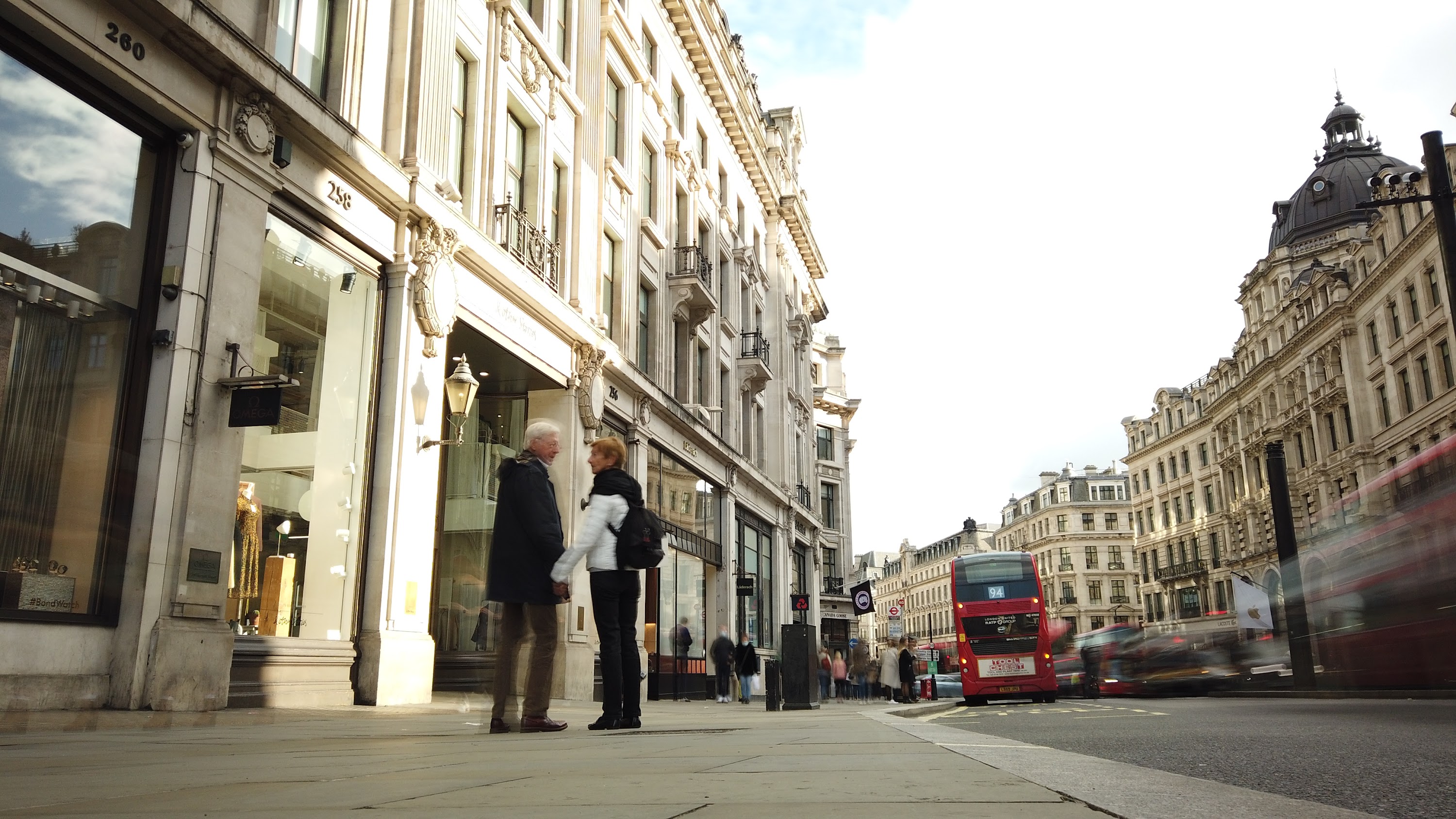 Long Exposure on a Grand London Street at Dusk