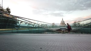 Millennium Bridge Long Exposure Looking Toward St. Paul's Cathedral, London