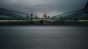 Millennium Bridge Looking Toward St. Paul's Cathedral, London