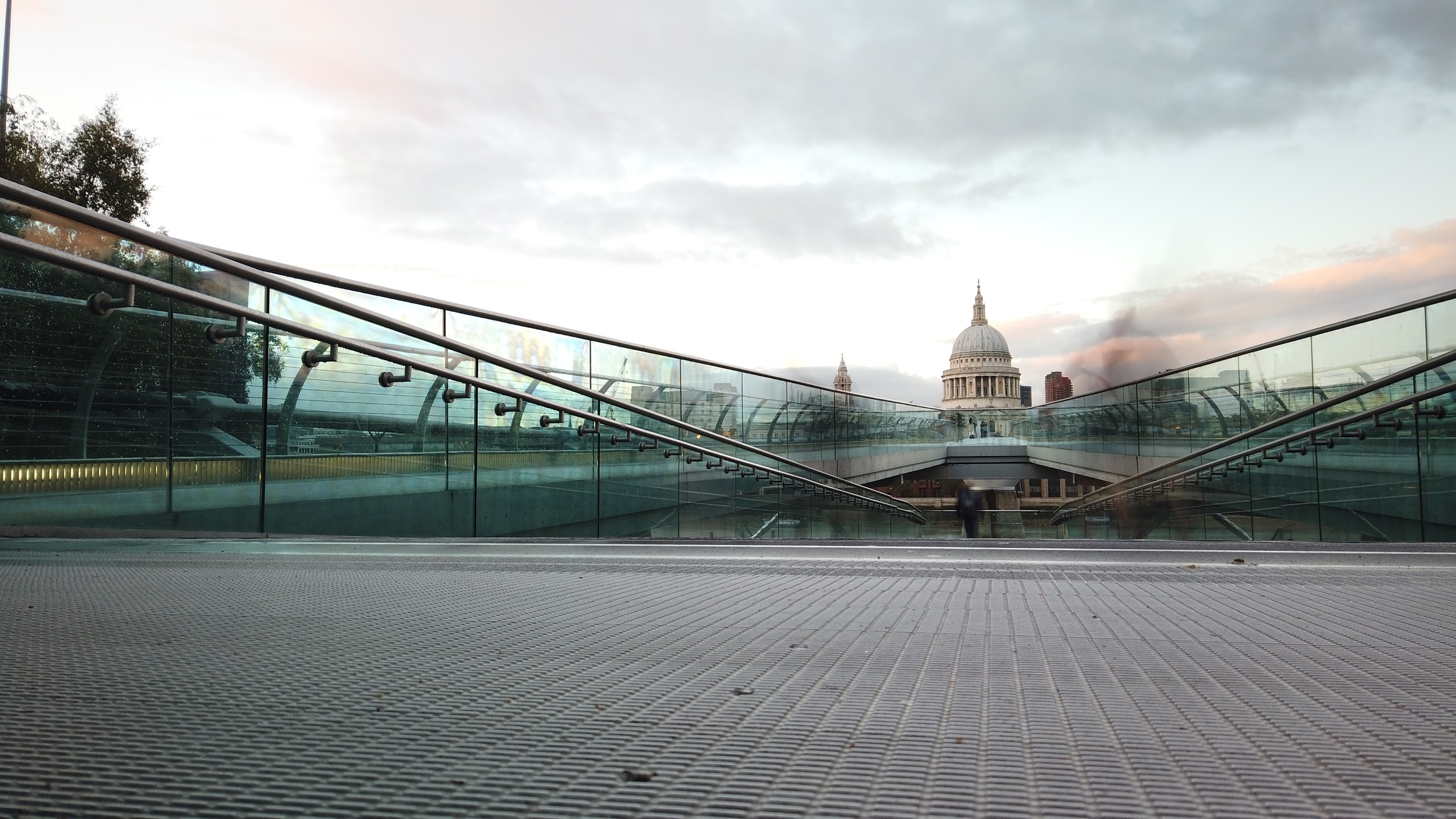 Millennium Bridge Long Exposure Looking Toward St. Paul's Cathedral, London
