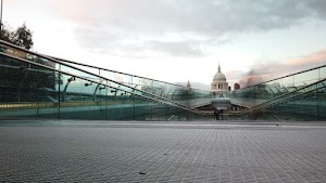 Millennium Bridge Long Exposure Looking Toward St. Paul's Cathedral, London