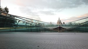 Millennium Bridge Long Exposure Looking Toward St. Paul's Cathedral, London