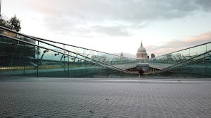 Millennium Bridge Long Exposure Looking Toward St. Paul's Cathedral, London