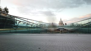 Millennium Bridge Long Exposure Looking Toward St. Paul's Cathedral, London
